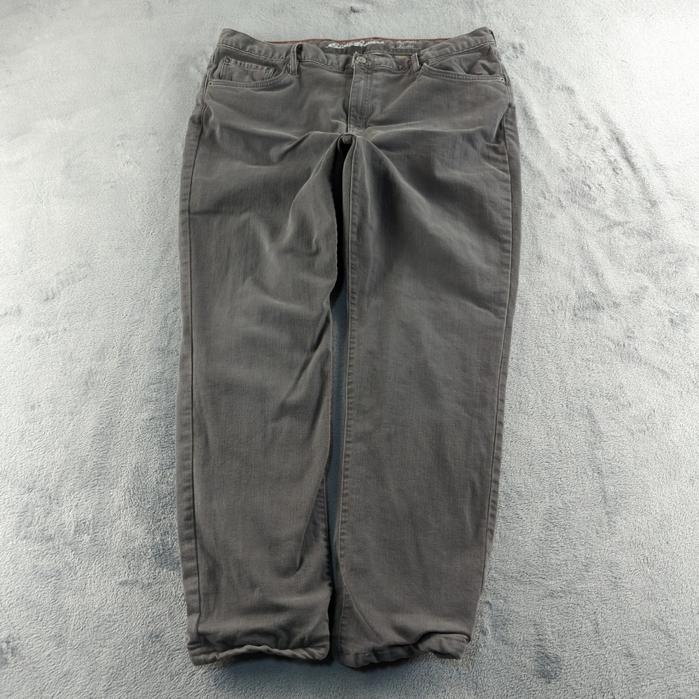 Eddie Bauer Jeans Womens‎ 18 Gray Flannel Lined Boyfriend Relaxed Straight